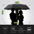 OEM Amazon 12ribs Umbrilla invertido para el paraguas de plegamiento automático inverpido paraguas reverso automáticamente con cuero
